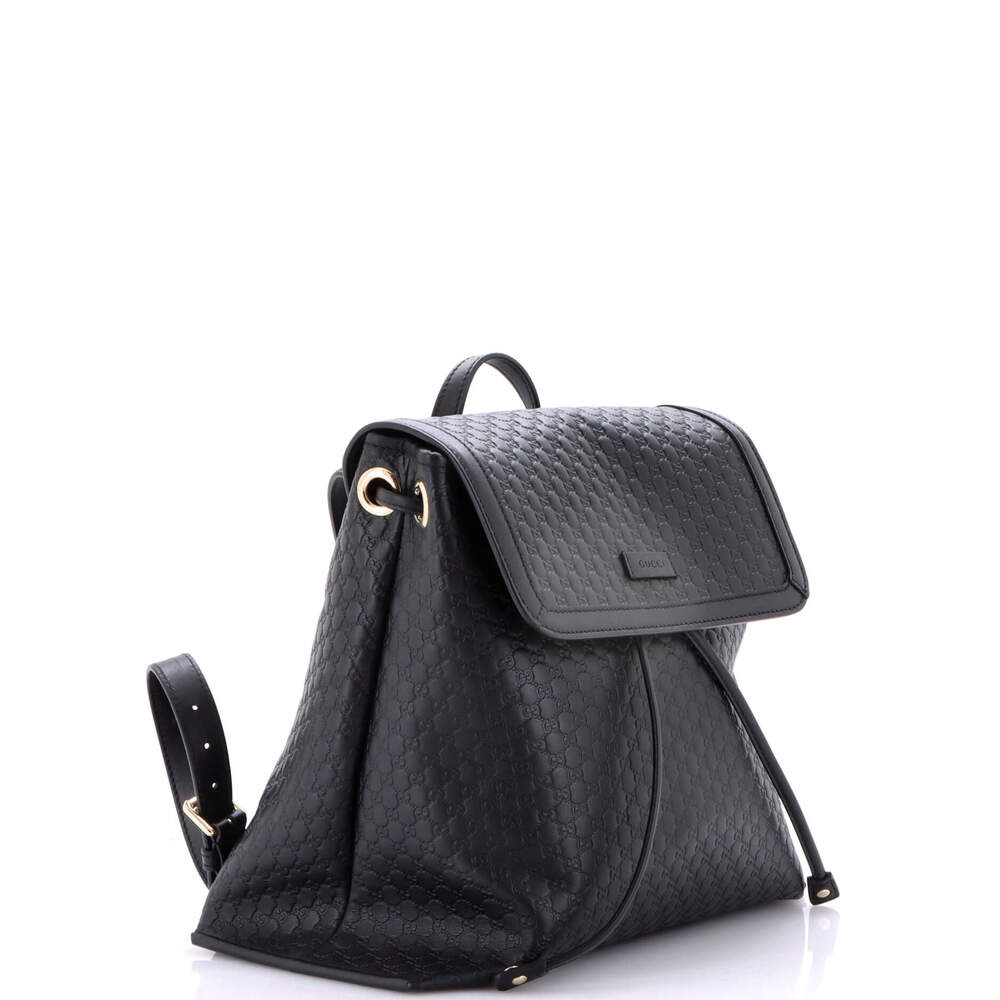 Drawstring Flap Backpack #244860G15B - Picture 2 of 8